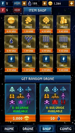 画像ギャラリー No.010のサムネイル画像 / 弾幕系シューティング「ギャラクシーアサルトフォース」を紹介する「(ほぼ)日刊スマホゲーム通信」第1571回