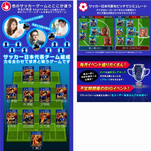 画像ギャラリー No.003のサムネイル画像 / 「サッカー日本代表ヒーローズ」がWAKU+で配信開始。記念キャンペーンを実施