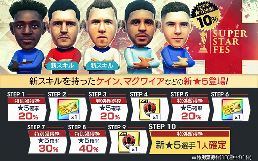 画像ギャラリー No.016のサムネイル画像 / 「サカつく RTW」,イングランドのスーパースター選手を集めた「SUPER STAR FES」が開催