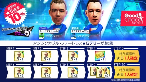 画像ギャラリー No.008のサムネイル画像 / 「サカつくRTW」,新★5ジョン・テリーらが登場する“グッドチョイスSCOUT”が本日開始