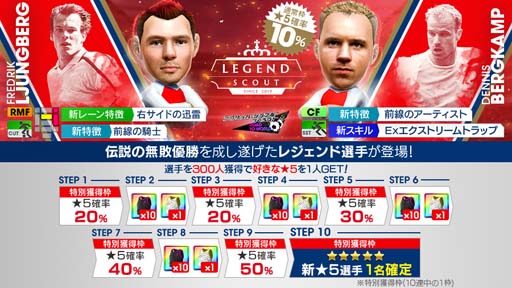 画像ギャラリー No.002のサムネイル画像 / 「サカつくRTW」,“LEGEND SCOUT”に現役のスーパースターたちが新★5選手として登場