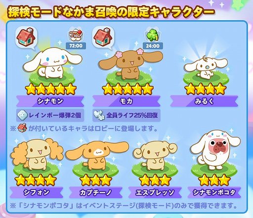 Line ポコパンタウン サンリオの シナモロール とコラボ