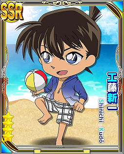 画像ギャラリー No.004のサムネイル画像 / 「名探偵コナンパズル 盤上の連鎖」,水着姿の工藤新一と毛利蘭が登場する「水着イベント」を本日開始