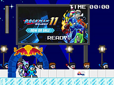 画像ギャラリー No.004のサムネイル画像 / ロックマンがレッドブルで翼をさずかる。「レッドブル・クラッシュドアイス」のブラウザゲームが登場