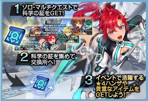 画像ギャラリー No.002のサムネイル画像 / 「クロノ ブリゲード」,★4「ハンザ」が獲得できるイベント「時の回廊 -突撃科学隊-」を開催