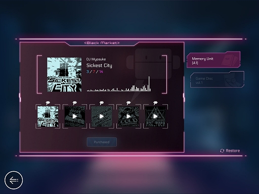 画像ギャラリー No.004のサムネイル画像 / 「Cytus II」,ver.1.2にアップデート。新システム「Black Market」が実装