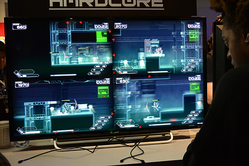 画像ギャラリー No.001のサムネイル画像 / ロボット2Dアクション「Code: HARDCORE」のPS4版を,PSX2017でプレイしてきた