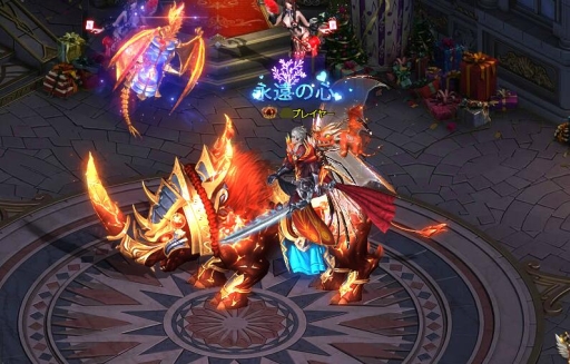 画像ギャラリー No.002のサムネイル画像 / 「騎士と翼のフロンティア」でイベント「紅に咲く溶角獣」が開催中。レア騎獣「ラヴァホーン」が手に入るチャンス