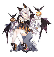 画像ギャラリー No.007のサムネイル画像 / 「ドルフロ」,ハロウィンを題材にした新スキン「狂月の招待状」が10月26日に登場。仮装した戦術人形達の姿に注目