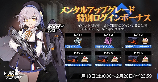 画像ギャラリー No.007のサムネイル画像 / 「ドルフロ」,大型イベント「特異点」の開催に合わせて新人形「AK-12」「AN-94」が実装。ステージクリア報酬の限定人形など,最新情報も明らかに