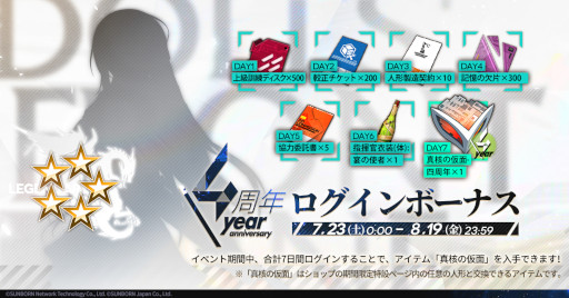 画像ギャラリー No.002のサムネイル画像 / 「ドールズフロントライン」4周年を記念するイベントを開催