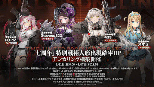 画像ギャラリー No.010のサムネイル画像 / 「ドールズフロントライン」,7周年を記念した各種イベントを開始