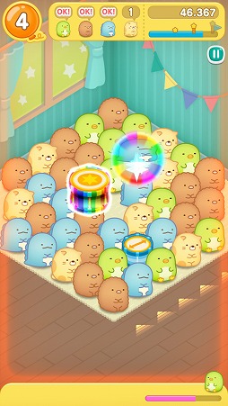 画像ギャラリー No.007のサムネイル画像 / 可愛いキャラを消去してハイスコアを狙おう。パズルゲーム「すみすみ」を紹介する「(ほぼ)日刊スマホゲーム通信」第1644回