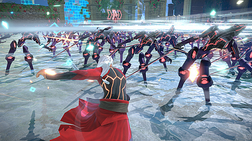 画像ギャラリー No.014のサムネイル画像 / 「Fate/EXTELLA LINK」,新アクション「アクティブスキル」「ラッシュ」とストーリーの一部が公開。サーヴァントのアクションを紹介するプレイ動画第2弾も