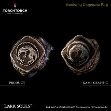 画像ギャラリー No.006のサムネイル画像 / 「DARK SOULS」シリーズの「静かに眠る竜印の指輪」がシルバーリングに。TORCH TORCHから8月に発売