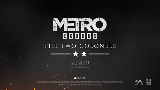 ꡼ No.006Υͥ / gamescomϡMetro ExodusפDLC1ơTHE TWO COLONELSפ֤2019ǯ820ۿ