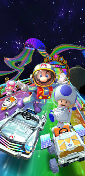 画像集 No.009のサムネイル画像 / 「マリオカート ツアー」，Wii レインボーロードでレースを楽しめるスペースツアーが開始に。ピックアップショップにはマリオ（サテラビュー）やレインボーキャビンも登場