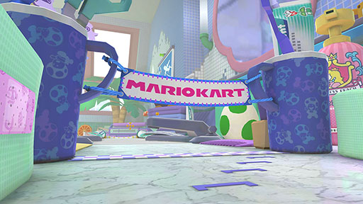 画像ギャラリー No.002のサムネイル画像 / 「マリオカート ツアー」,8月9日にスタートするバカンスツアーの情報が公開に。バスルームを舞台にしたシャボンロードでレースを楽しめる