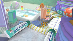 画像ギャラリー No.003のサムネイル画像 / 「マリオカート ツアー」,8月9日にスタートするバカンスツアーの情報が公開に。バスルームを舞台にしたシャボンロードでレースを楽しめる