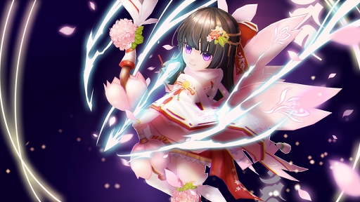 画像ギャラリー No.002のサムネイル画像 / 「暁のエピカ」,限定SSランク英雄「【桜華の巫女】ヤエ」が英雄ガチャに期間限定で登場