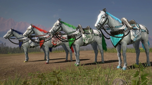 画像ギャラリー No.002のサムネイル画像 / 「真・三國無双8」,無料アップデートを本日実施。鈴鹿8耐とのコラボバイクをイメージした4種類の馬が追加