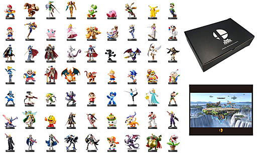 Amazon Co Jp 大乱闘スマッシュブラザーズ のamiibo63体が一気に揃えられるセットを12月7日18 00に数量限定で発売