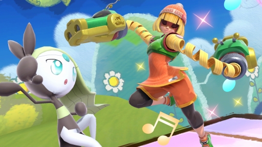 画像(025)「大乱闘スマッシュブラザーズ SPECIAL」の新ファイター，「ARMS」のミェンミェンが6月30日に配信開始。 “のびーるウデ”で勝利をつかめ
