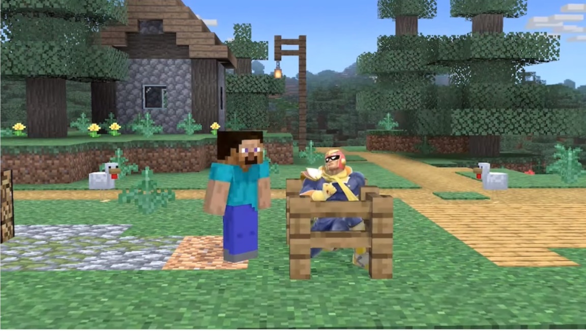 画像集 029 大乱闘スマッシュブラザーズ Special では Minecraftのスティーブとアレックスの配信