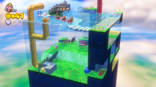 画像ギャラリー No.011のサムネイル画像 / 本日発売「進め!キノピオ隊長」を紹介。コースをぐるぐる見回してゴールを目指す,パズル要素も楽しい探検アクション