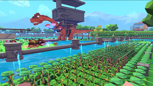 Ark Survival Evolved の世界がブロックに Pixark のps4 Switch版が19年夏に発売