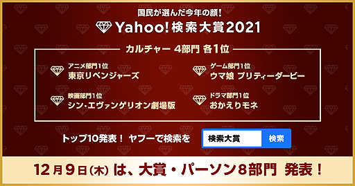 ���������꡼ No.002�Υ���ͥ������ / �֥���̼�פ�����������ޤ˵�������ա���Yahoo!�������2021�Ρȥ�����㡼���ƥ��꡼��4�����ȯɽ