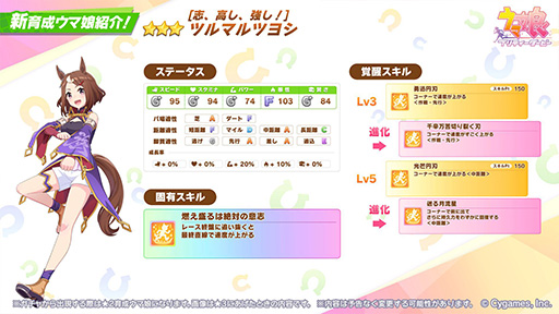 画像ギャラリー No.002のサムネイル画像 / 「ウマ娘 プリティーダービー」,★2ツルマルツヨシ(CV:青山吉能)を本日実装。「Cygames Webstore」でゲーム内商品の販売も開始