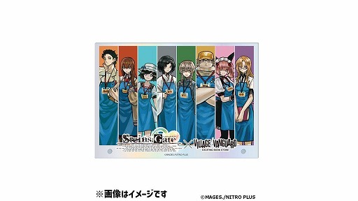 画像ギャラリー No.003のサムネイル画像 / 「STEINS;GATE」×ヴィレッジヴァンガードのコラボグッズが登場。描き下ろしイラストのアクリルフィギュアやTシャツなどをラインナップ