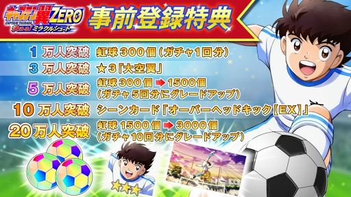 画像ギャラリー No.002のサムネイル画像 / 「キャプテン翼ZERO」,オリジナルLINEスタンプを無料配信。事前登録の特典内容も公開