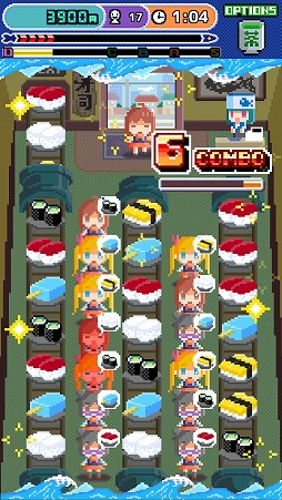 画像ギャラリー No.006のサムネイル画像 / 回転寿司をテーマにしたパズルアクション「Peko Peko Sushi」を紹介する「(ほぼ)日刊スマホゲーム通信」第1685回