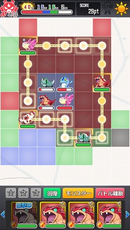 画像ギャラリー No.008のサムネイル画像 / 位置情報を利用してフィールドを“占領”できるスマホ向けアプリ,「テリトリーモンスターズ」の先行プレイレポート