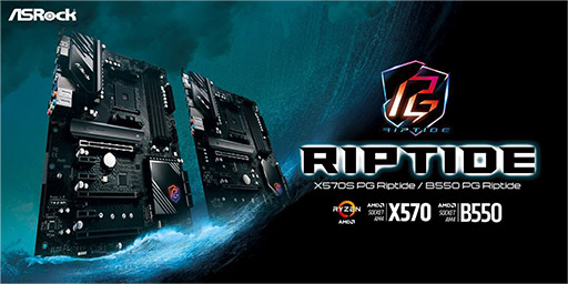画像ギャラリー No.001のサムネイル画像 / ASRock,マザーボードの新シリーズ「Riptide」を発表。X570/B550搭載製品をラインナップ