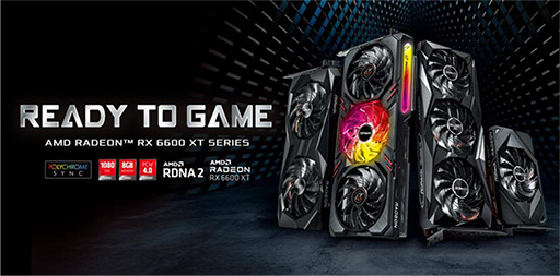 画像ギャラリー No.001のサムネイル画像 / ASrock,RX 6600 XTカード計3製品を発売。価格は5万円台後半から