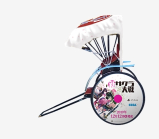 画像ギャラリー No.002のサムネイル画像 / 「新サクラ大戦」のラッピング人力車が東京・浅草に12月11日から登場。利用するとブロマイドをランダムでプレゼント