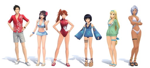 画像ギャラリー No.001のサムネイル画像 / 「新サクラ大戦」のDLC第5弾「水着セット」「ネコ耳アクセサリーセット」が配信開始