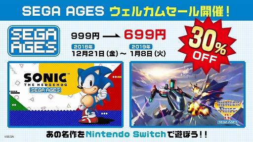 画像ギャラリー No.001のサムネイル画像 / 「SEGA AGES」シリーズ,「ソニック・ザ・ヘッジホッグ」と「サンダーフォースIV」が期間限定で30%オフに