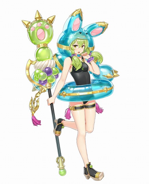 画像ギャラリー No.002のサムネイル画像 / 「三国BASSA!!」,水着姿の夏侯淵が登場するイベント「真夏の冷涼少女」を開催