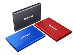 Samsung製の外付けSSD「Portable SSD T7」が6月上旬に国内発売。内部PCIe接続による速さが売り