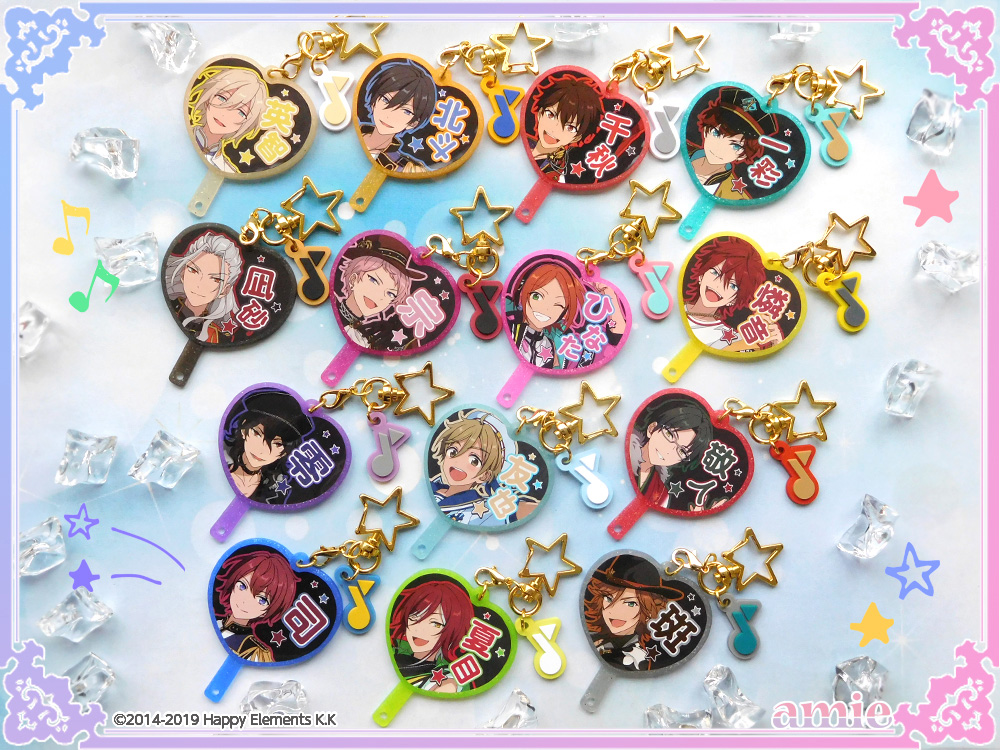 あんスタ ミニうちわ あんスタ』アイドルたちのコメントつきポスターが