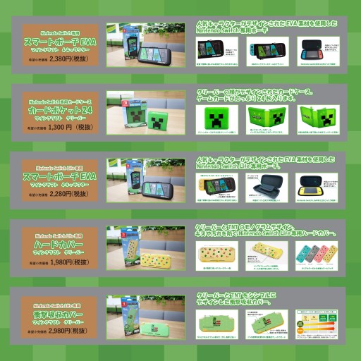 ���������꡼ No.003�Υ���ͥ������ / ��Minecraft�פ�ե������㡼����Switch���������꡼5�郎����ȯ�䡣���ޡ��ȥݡ����䥫���ɥݥ��åȤʤ�