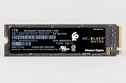 画像集 No.004のサムネイル画像 / 「WD Black SN750 NVMe SSD」レビュー。書き込み性能を強化した「ゲームモード付きSSD」の実力は