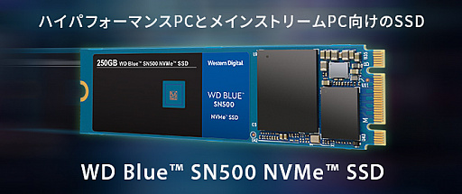���������꡼ No.001�Υ���ͥ������ / Western Digital�Υ���ȥ꡼���ߥɥ륯�饹�Ծ����SSD��WD Blue SN500 NVMe�פ�����ȯ��