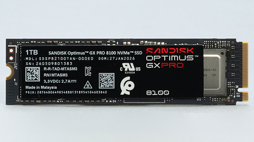 画像ギャラリー No.009のサムネイル画像 / SSDの老舗「Sandisk」がシリーズを一新! ゲーマー向けSSD「Optimus GX PRO 8100」はアップグレードに最適だ