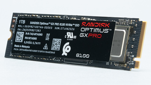 画像ギャラリー No.021のサムネイル画像 / SSDの老舗「Sandisk」がシリーズを一新! ゲーマー向けSSD「Optimus GX PRO 8100」はアップグレードに最適だ