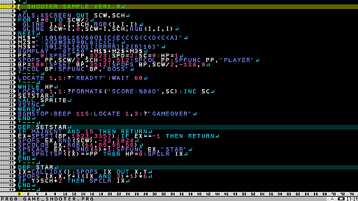画像ギャラリー No.019のサムネイル画像 / 「プチコン4 SmileBASIC」のオススメ投稿作品17本を紹介。体験版で試すもよし,“第五回 プチコン大喜利”応募作品の参考にするもよし